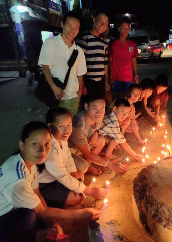 किरात विद्यार्थीको स्थापना दिवसमा दिप प्रज्वलन