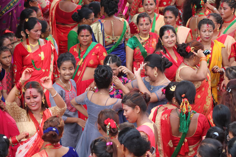 उदयपुरमा धुमधाम मनाए तिज  (फोटो फिचर)