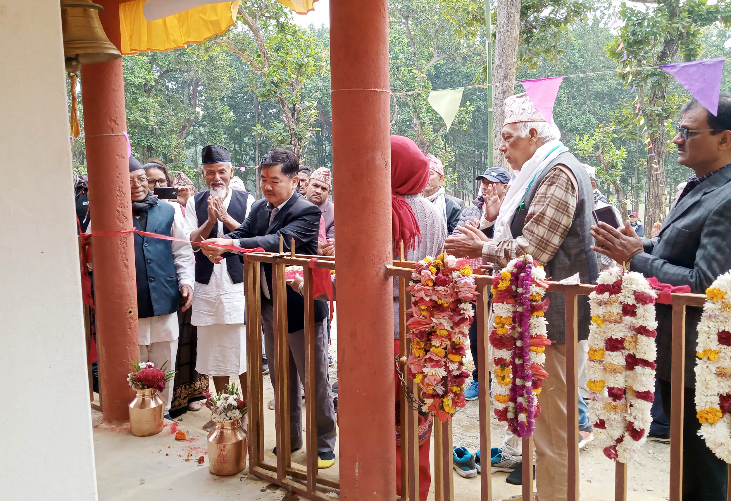 उधौलीमा भुजेल जातिको मन्दिर उद्घाटन