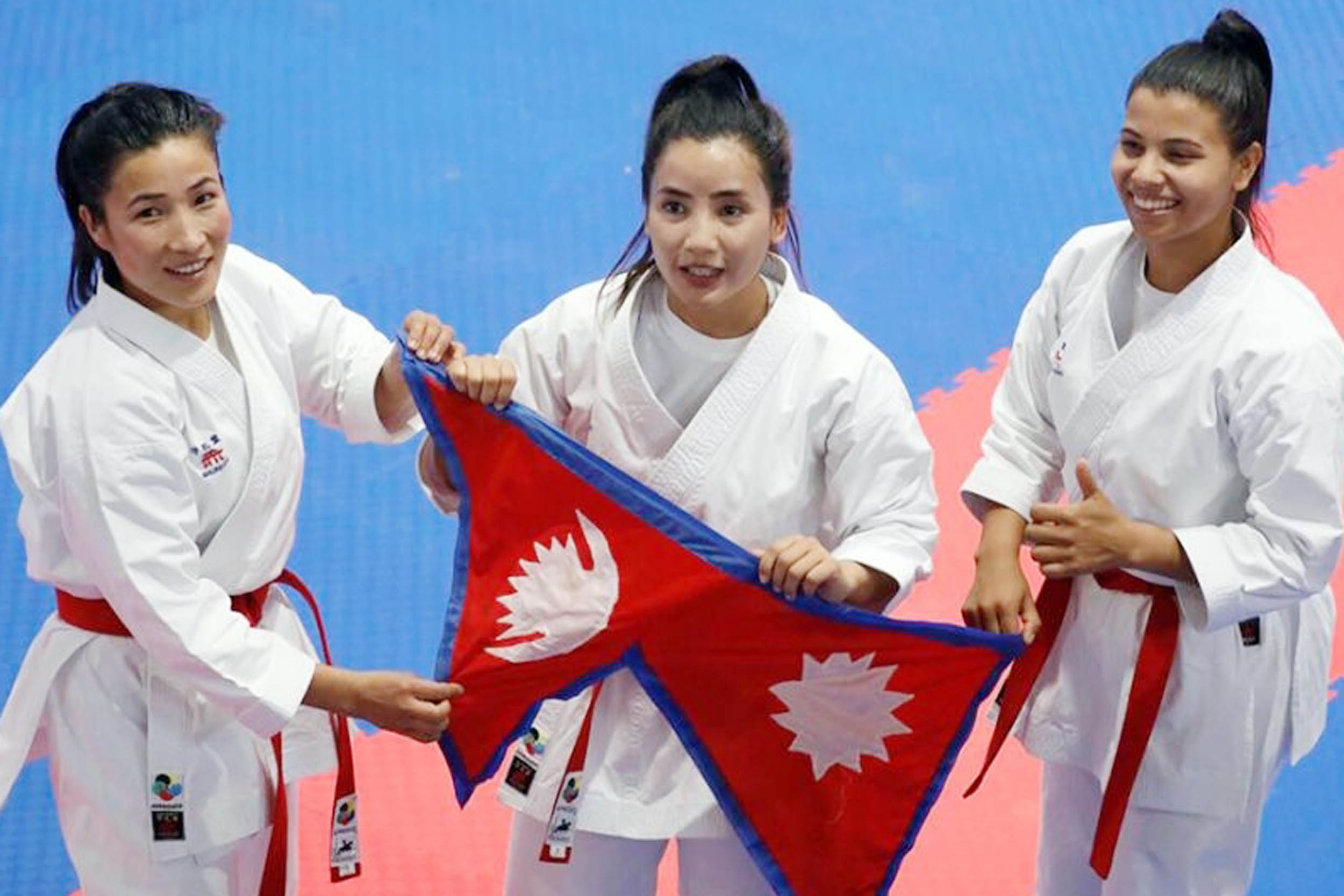 नेपालको कराँते महिला टिमले जिते स्वर्ण