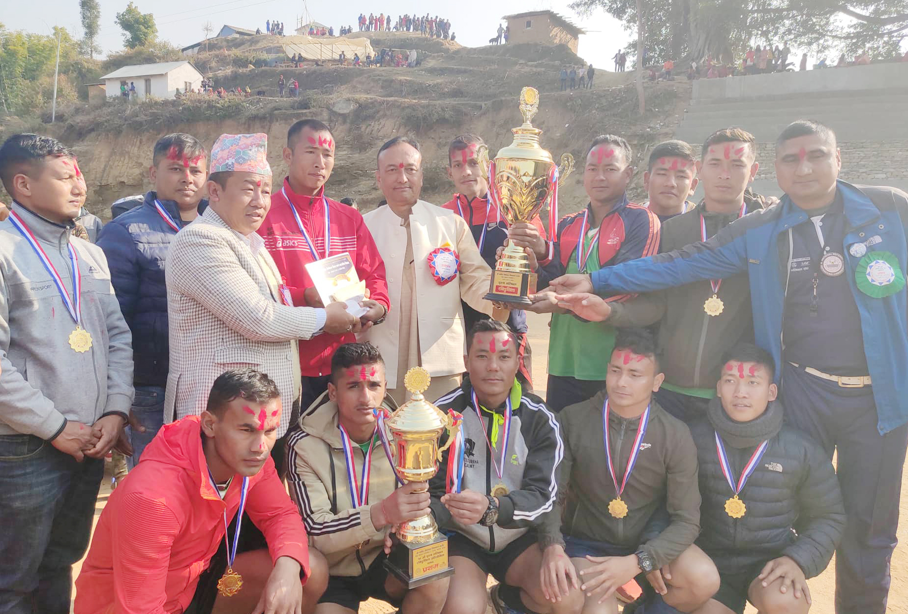 सशस्त्रको पोल्टटामा जिल्ला स्तरिय भलिबल प्रतियोगीताको उपाधी
