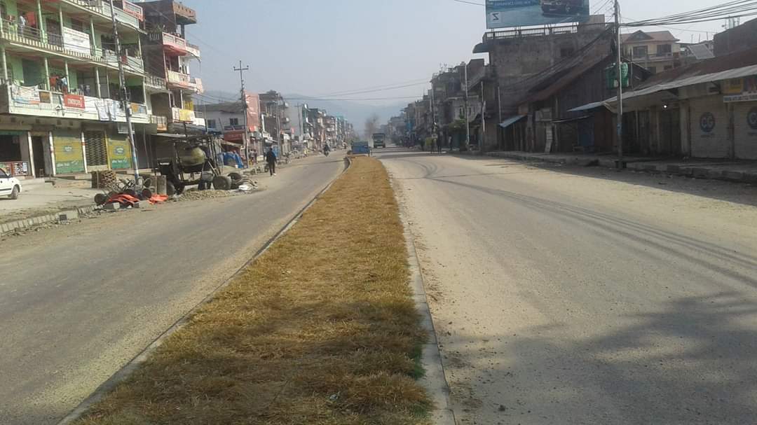 गाइघाट साँच्चिकै लकडाउन भाे