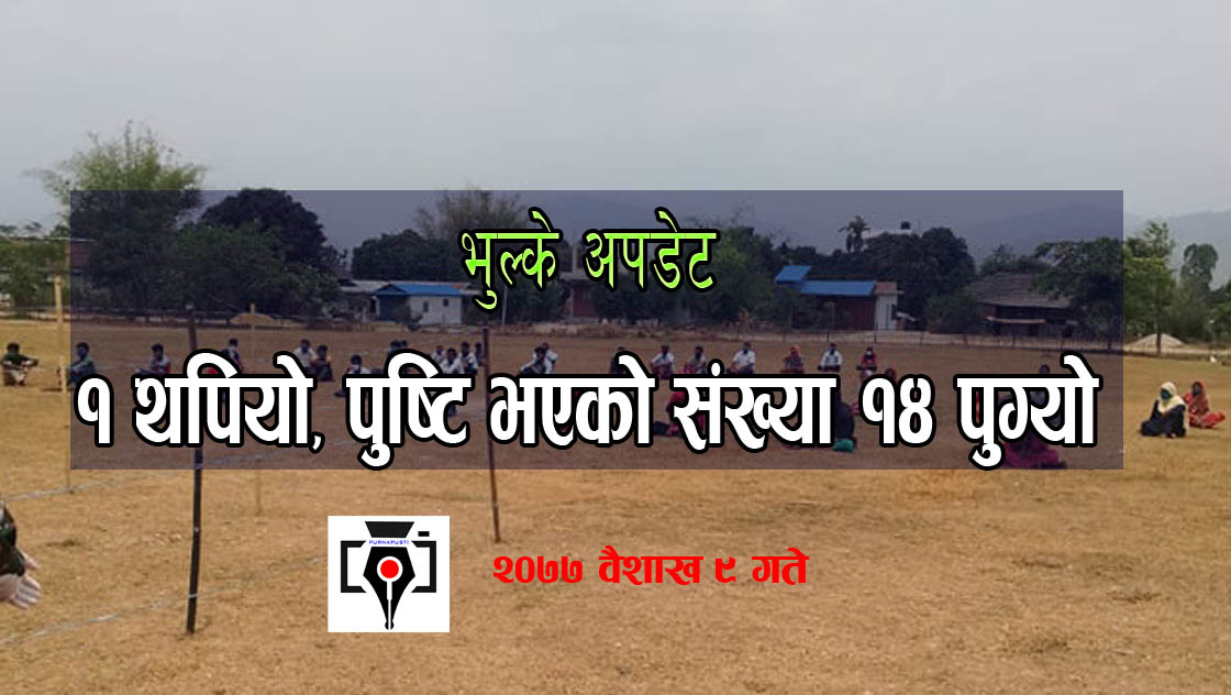 भुल्केमा सरकारले पुष्टि गरेको कोरोना संक्रमित १४ पुग्यो