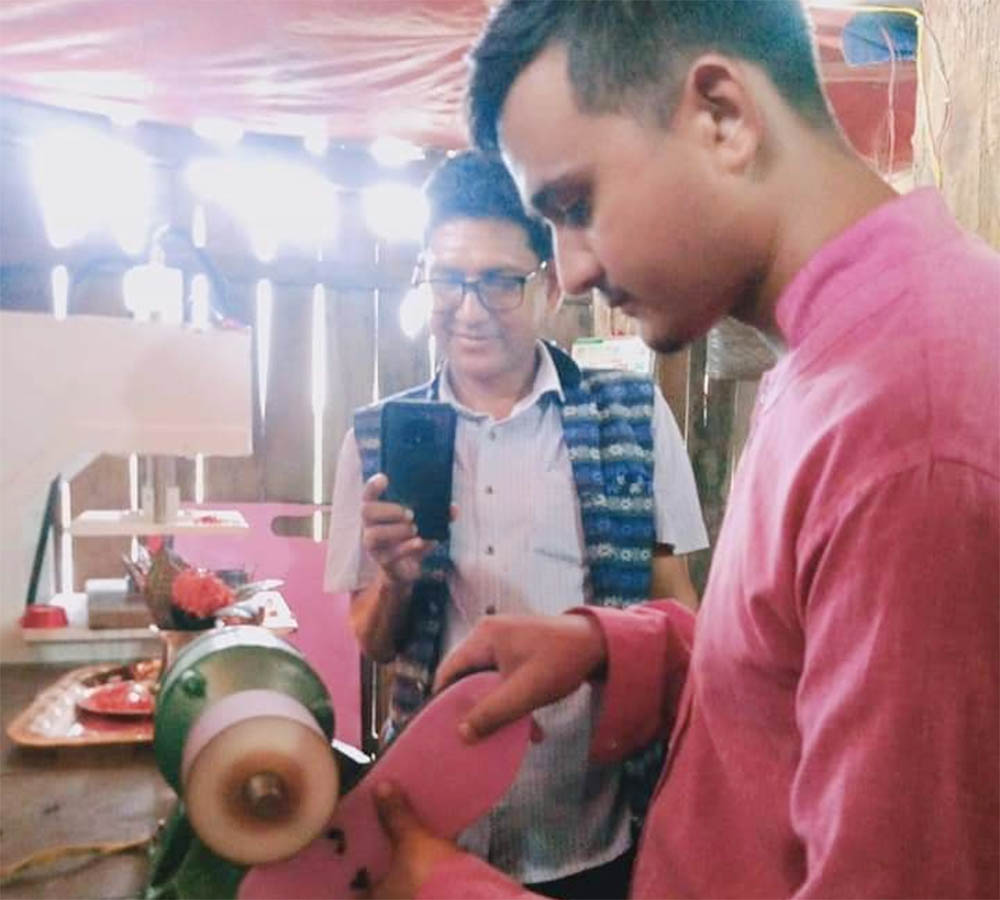 बेलकामा जुत्ता चप्पल उद्योगको उद्घाटन