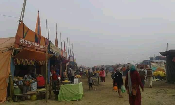 कटारीमा त्रिवेणी मेला सुरु , विहानैदेखि मकर नुहाउनेको घुईचो