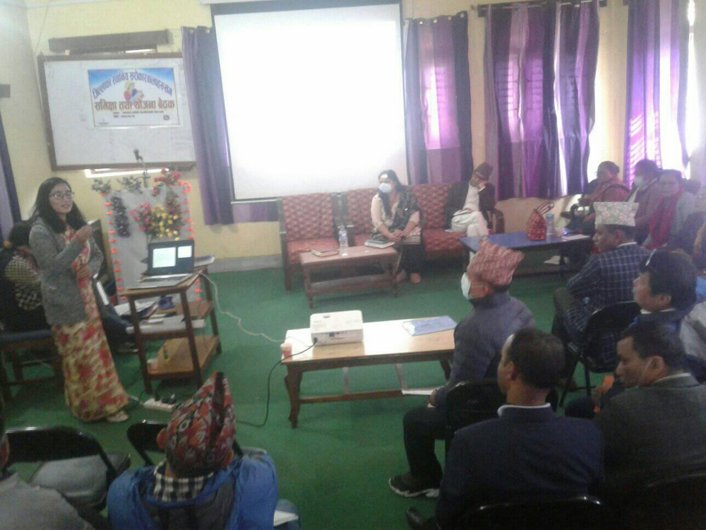 उदयपुरमा मातृशिशु मृत्युदर न्युनिकरणको लागि ८ ओटै पालिका संग छलफल