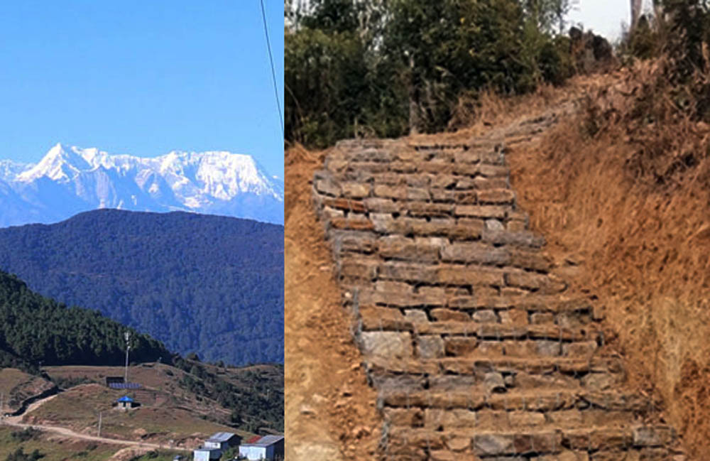 मुन्धुम पदमार्ग निर्माण कार्य तिब्र
