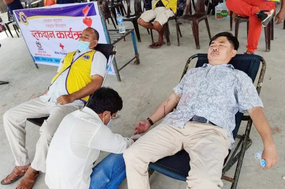 चौदण्डीगढीमा विश्वस्तनपान सप्ताहको अवसरमा रक्तदान कार्यक्रम सम्पन्न