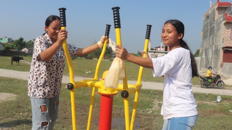 गाईघाट थारुहट रंगशालामा ओपन जिम संञ्चालन