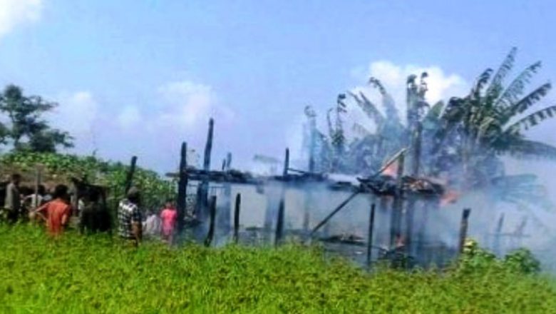 उदयपुरमा आगलागी हुँदा एक घर जलेर नष्ट