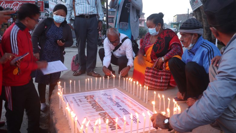 अन्तराष्ट्रिय अपाङ्ग दिवसको अवसरमा गाईघाटमा दिप प्रज्वलन