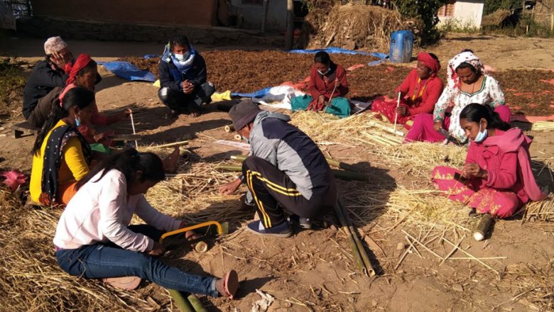 लिम्चुङबुङमा गरिब तथा निम्न आय स्रोत भएकालाई बाँसको मुढा बनाउने ७ तालिम सुरु