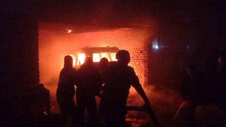 गाईघाटमा स्कारपियाे र माेटरसाईकलमा आगजनि
