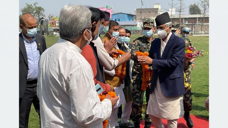 प्रधानमन्त्री देउवा वीरगञ्जमा