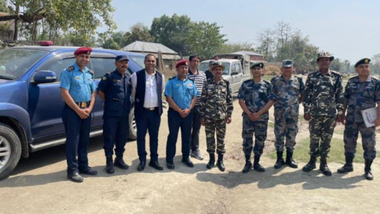 सुरक्षा निकायका प्रमुखहरुबाट सिमा स्तम्भहरुको निरीक्षण अवलोकन
