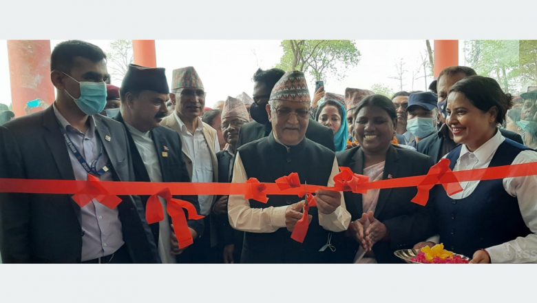अध्यक्ष ओलीद्वारा तिलोत्तमा बहुउद्देश्यीय टावर उद्घाटन
