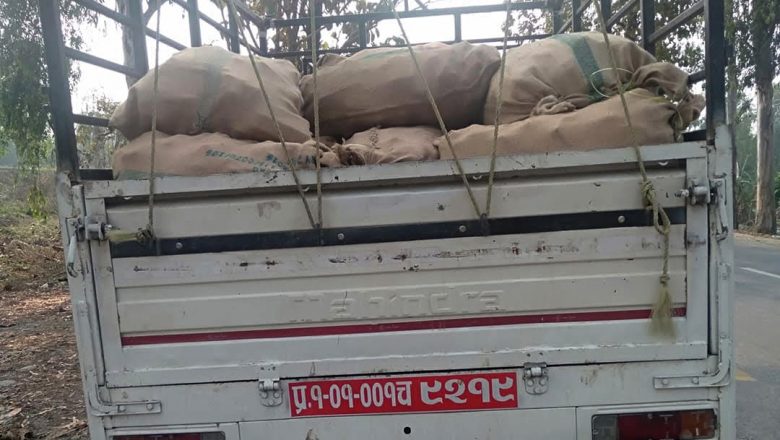 अवैध समान बोकेको गाडीसहित चालक नियन्त्रणमा