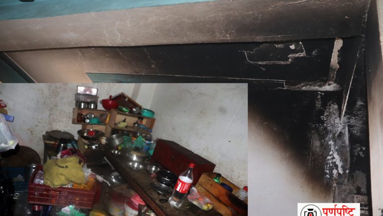गाईघाटको स.सा. होलमा आगलागी : ५ लाख बराबरको क्षती, एक जना घाईते