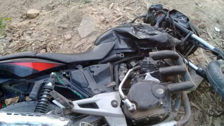 उदयपुरमा मोटरसाइकल दुर्घटना हुँदा एक जना घाईते