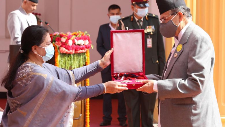 राष्ट्रपति भण्डारीबाट विभूषण प्रदान