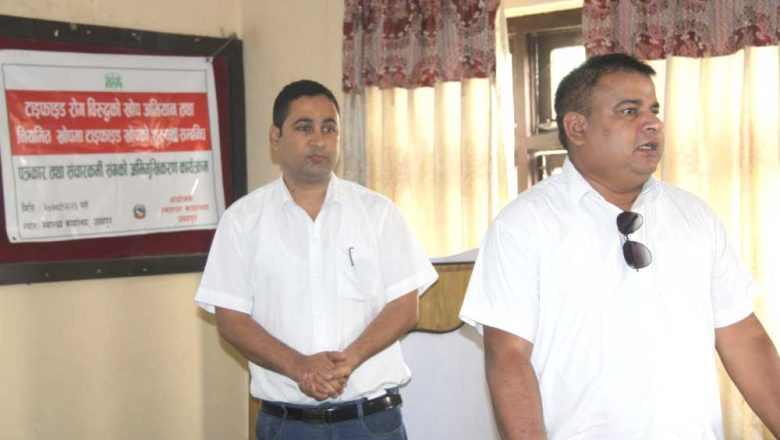 उदयपुरमा १ लाख १४ हजार बालवालिकालाई शुत्रबार देखी टाईफाई विरुद्धको खोप लगाईने