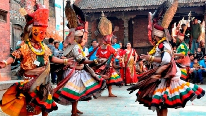 हरसिद्धिको १२ वर्षे नाच पशुपति क्षेत्रमा
