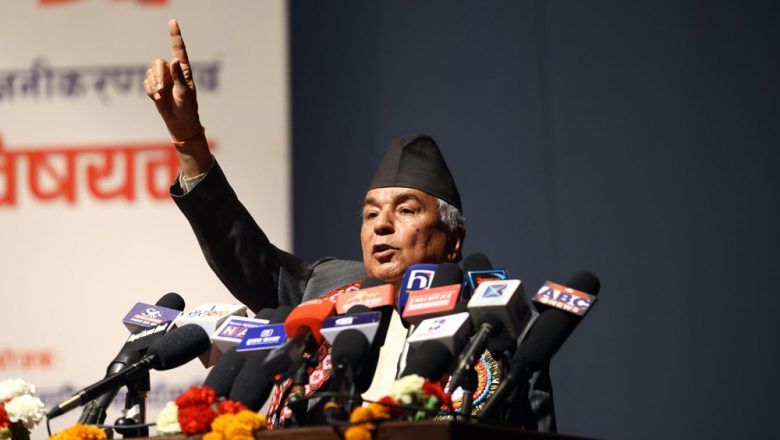 लोकतन्त्र र संविधानलाई बचाउनका लागि गठबन्धन भएको हो : वरिष्ठ नेता पौडेल