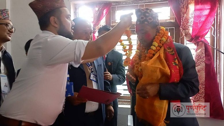 रौतामाईका नवनिर्वाचित अध्यक्ष मगरको पदवहाली