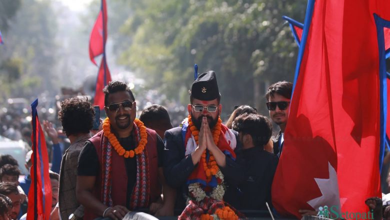 मेयर बालेन शाहको धन्यवाद र्याली सुरु