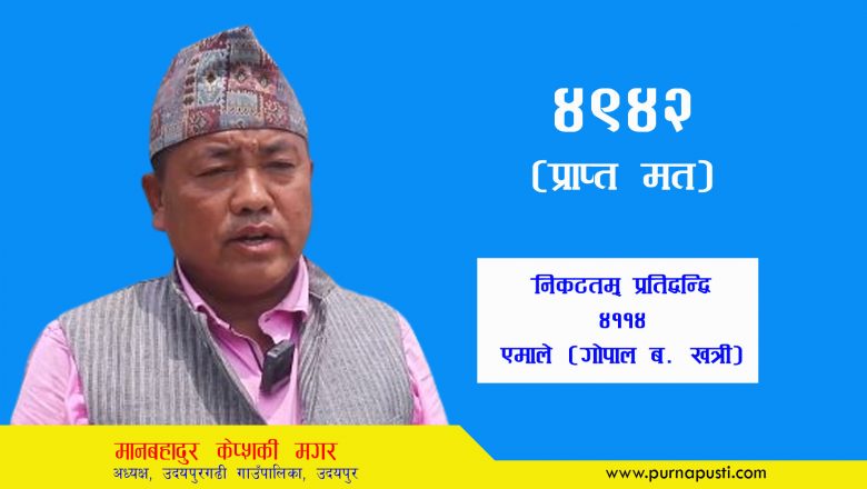 उदयपुरगढीमा गठबन्धनको सानदार जीत