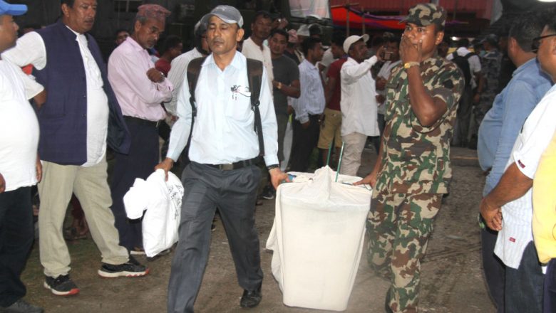 त्रियुगाको सबै मतपेटिका संकलन