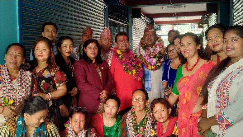 सिलाई व्यवसायी संघ उदयपुरले गर्यो त्रियुगाको जनप्रतिनिधिहरुलाई स्वागत तथा सम्मान