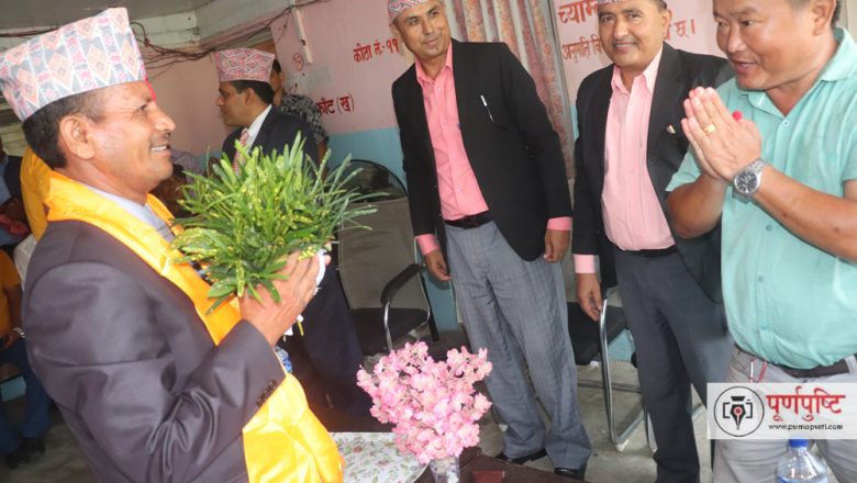 समन्वय प्रमुख गौर ब. विश्वकर्माले लिए सपथ