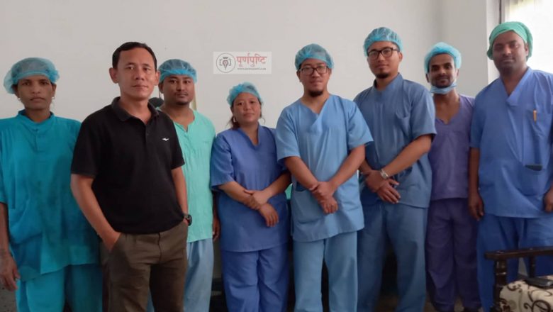 उदयपुरमा हार्निया तथा हाईड्रोशिलको शिविर सम्पन्न