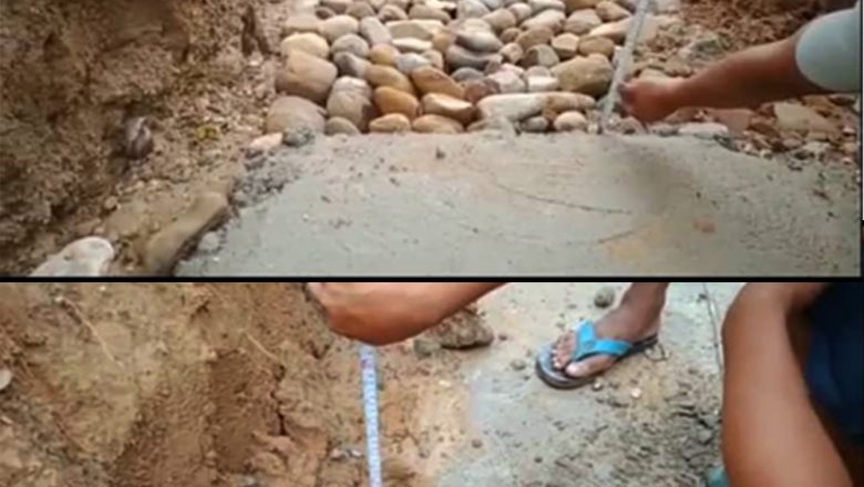 उदयपुरमा गुणस्तरहीन कार्य गरेर ठेकेदार बेपत्ता