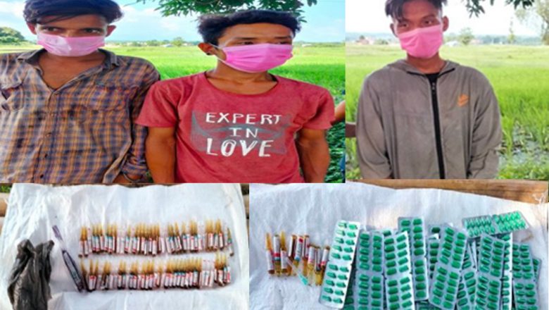 उदयपुरमा लागुऔषध ट्याब्लेटसहित ३ जना पक्राउ