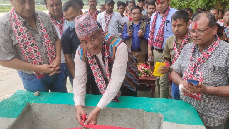 मन्त्री रामकुमार राईले गरे उदयपुरका दुई ठुला सिँचाई योजनाको उद्घाटन