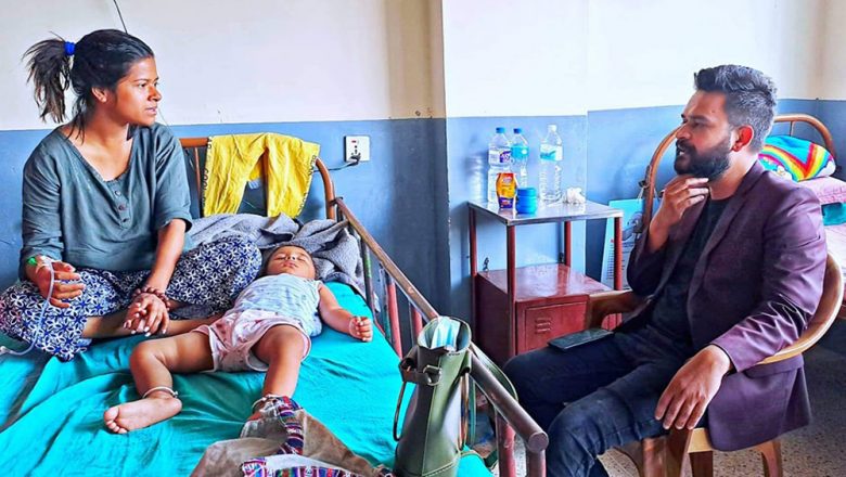 निहारिकालाई भेट्न मेयर बालेन पुगे शिक्षण अस्पताल