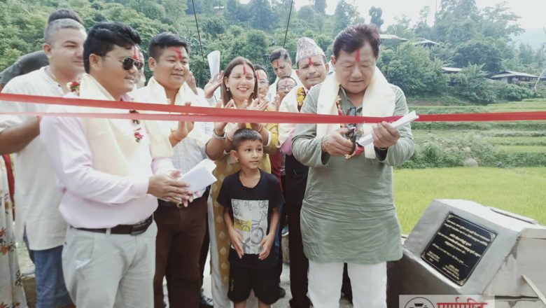 उदयपुरमा एकै दिन दुई झोलुङ्गेपुलको उदघाटन