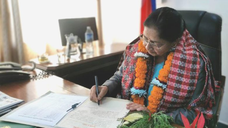 राष्ट्रियसभा उपाध्यक्ष आर्यालले पदभार ग्रहण गरिन