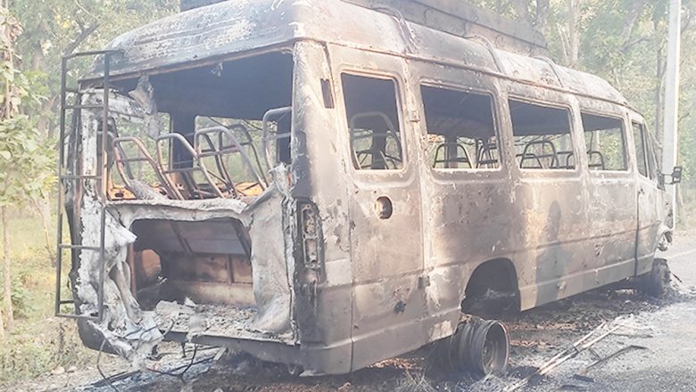 बीमाको पैसा लिने उद्देश्यले गाडीमा आगो लगाउने चालक पक्राउ