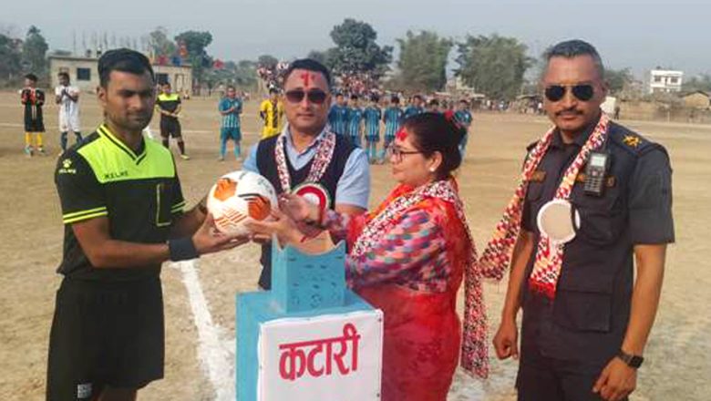 चौथो कटारी नगर मेयर कप फुटबल प्रतियोगिता सुरु