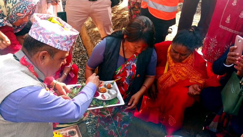बगाहामा सुरक्षित आबास अन्तरगत २० घर बन्दै