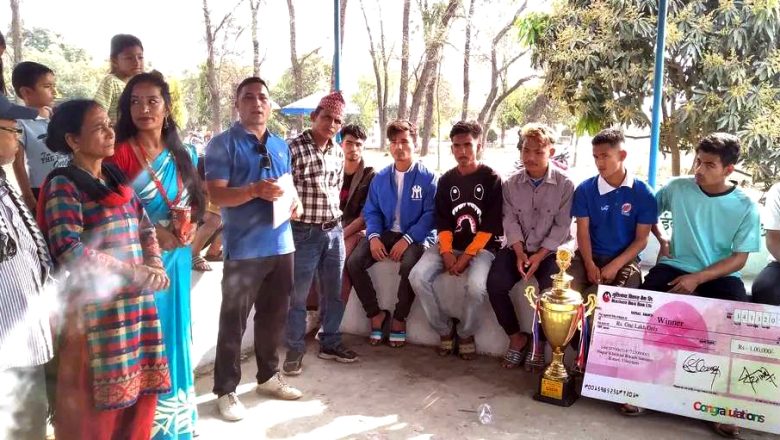 कटारी नगरपालिकाद्धारा मेयर कप बिजेता खेलाडीलाई सम्मान