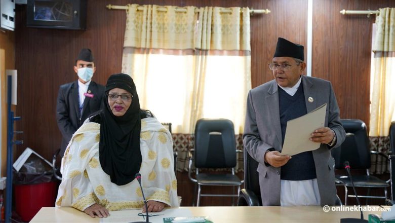 प्रतिनिधि सभा सदस्य मञ्जु अन्सारीले लिईन् सपथ