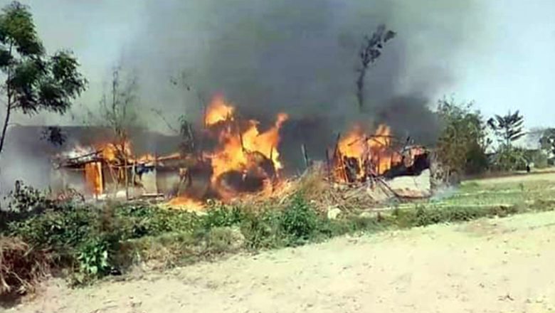 रौतहटमा आगलागीबाट २१ घर जलेर नष्ट