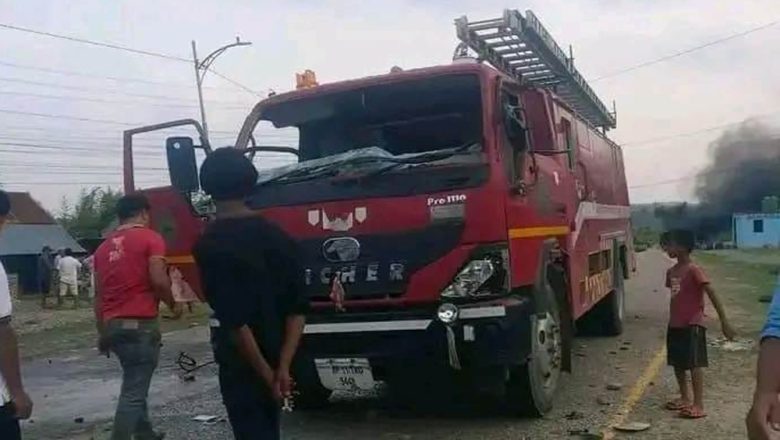 चौदण्डीगढी नगरपालिकाको दमकल तोडफोड