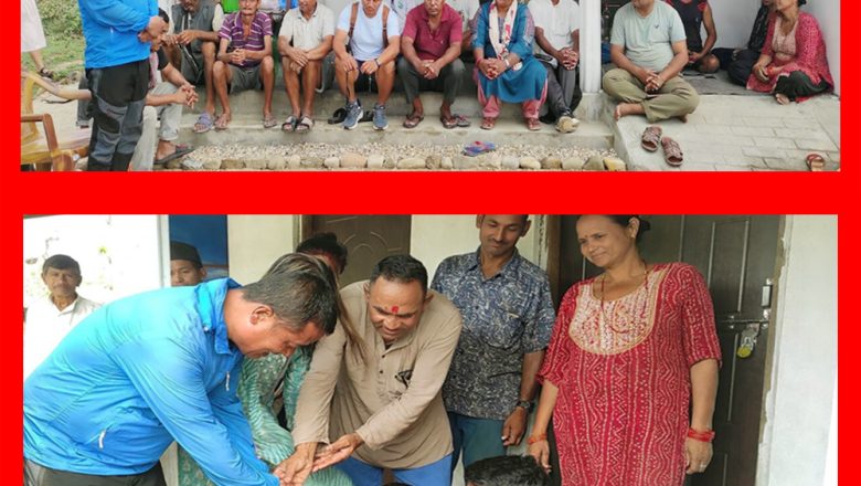 चौदण्डीगढीका अपांग मगरलाई नयाँ घर