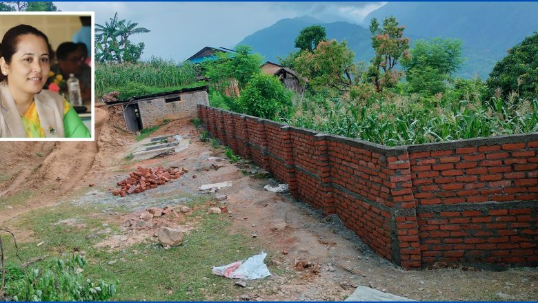 कोशी प्रदेशका उपसभामुख दनुवारको पहलमा विद्यालयको घेराबारा निर्माण