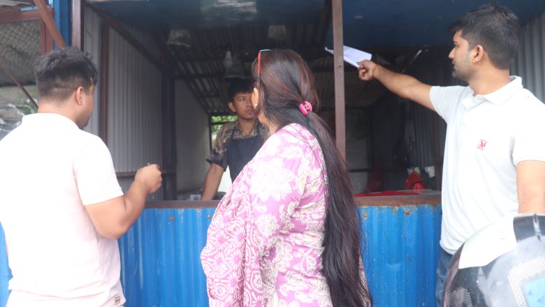 गाईघाटको मासु पसलहरुमा नगरपालिका र त्रियुगा उद्योग बाणिज्य संघको संयक्त अनुगमन